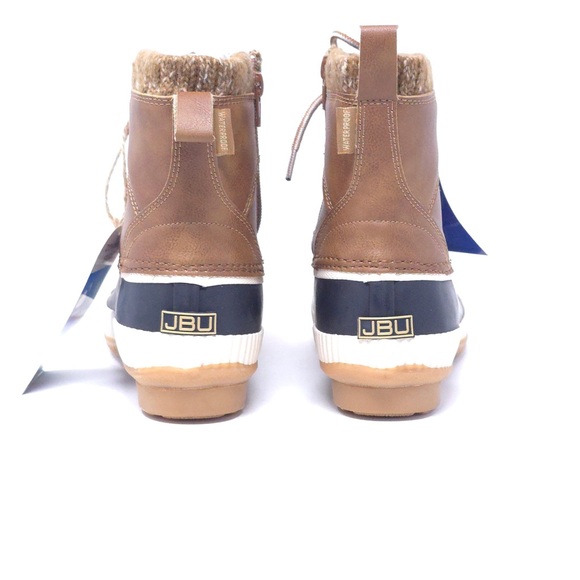 JBU Casey Waterproof Mid Calf Boot Taupe/Dark Taupe Size 8M - Picture 4 of 11